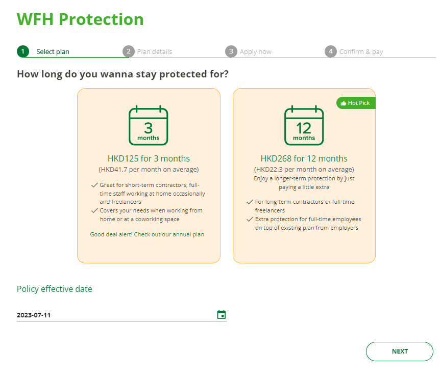 Avo Insurance onboarding flow