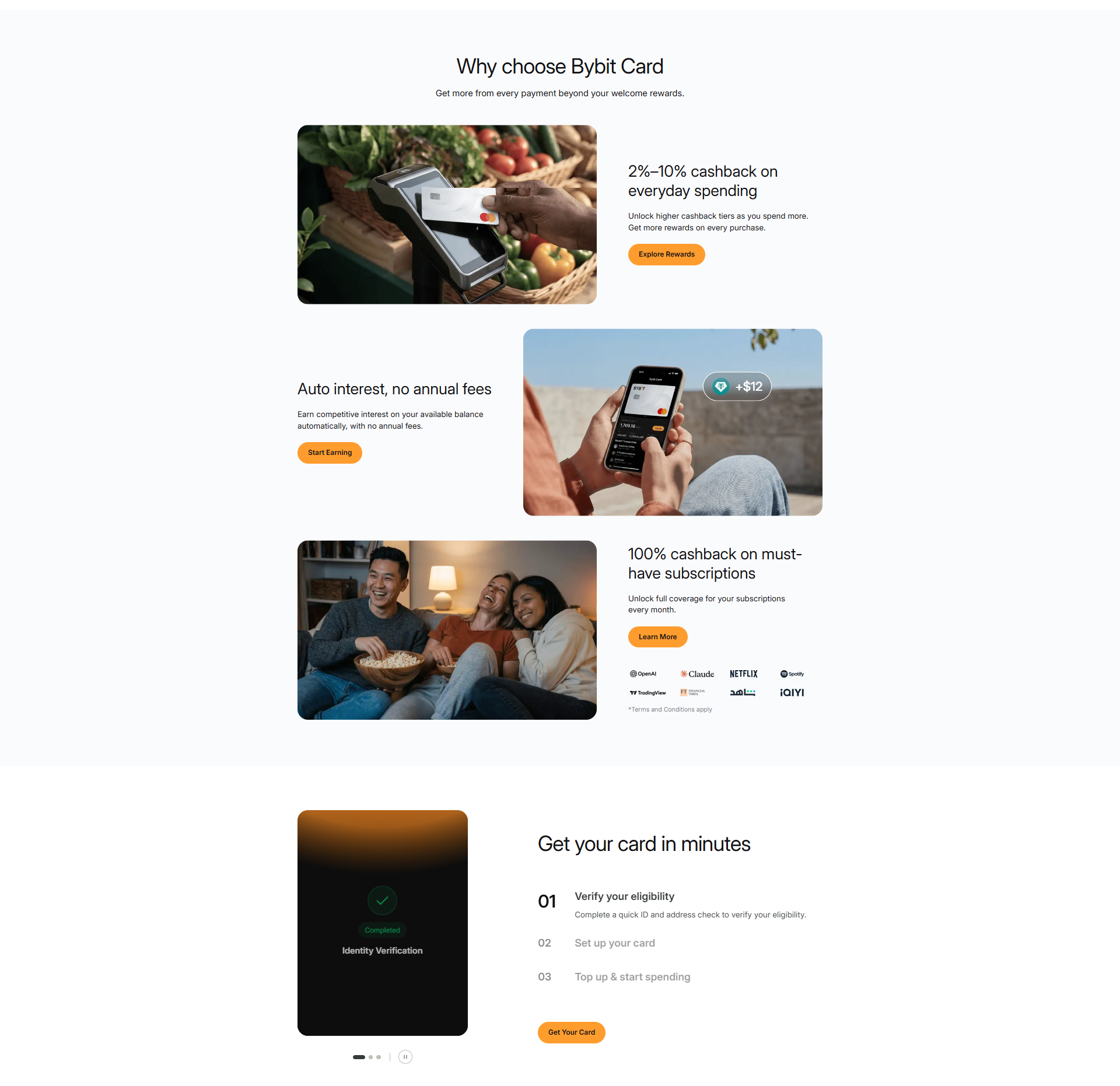 Bybit Card page — part 1